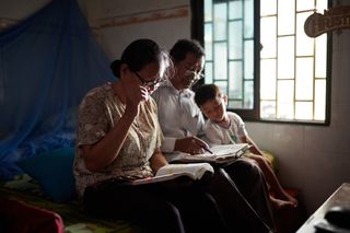 Family in Cambodia