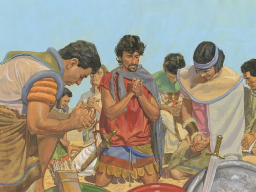 Nephites praying