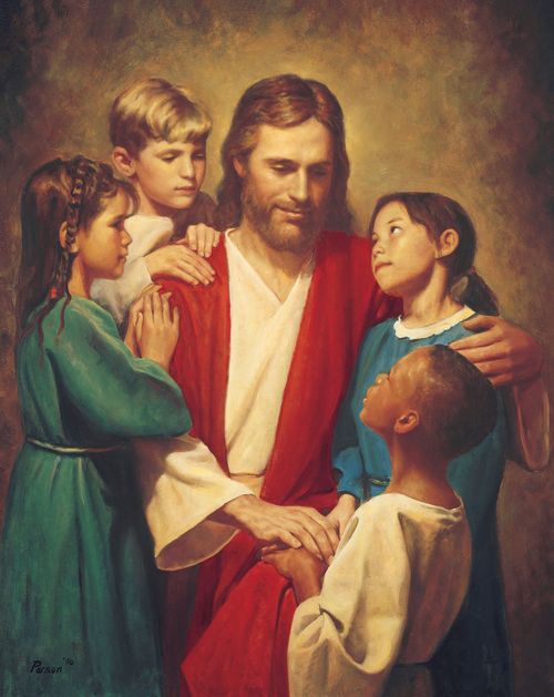 Le Christ et des enfants du monde entier