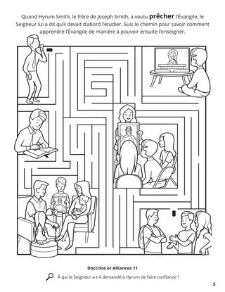 The Lord Told Hyrum to Study the Scriptures coloring page