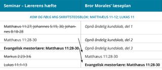 grafik 4 af bror Morales’ læseplan