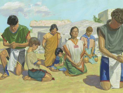 Nephites praying