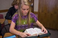 youth reading the Bible