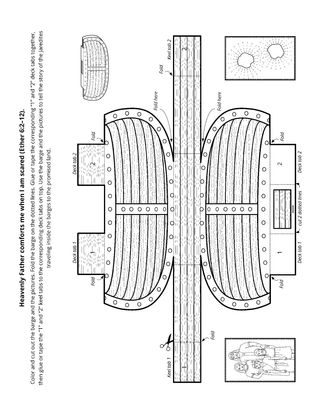 activity page: Heavenly Father helped the Jaredites build barges