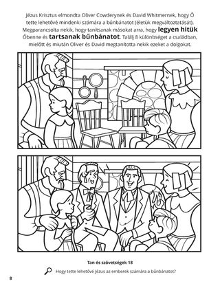 Oliver and David Taught Repentance coloring page