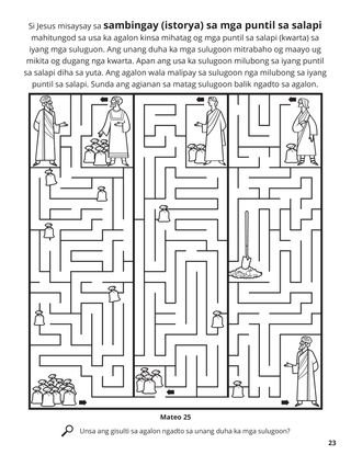 Parable of the Talents coloring page