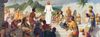 Jésus-Christ apparaît sur le continent américain, tableau de John Scott