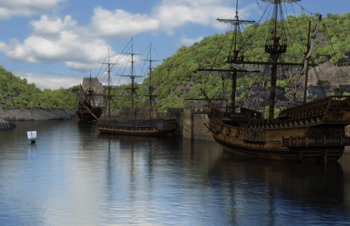 ships at the Bristol port