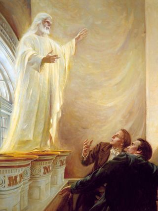 Le Christ apparaît dans le temple de Kirtland, tableau de Walter Rane