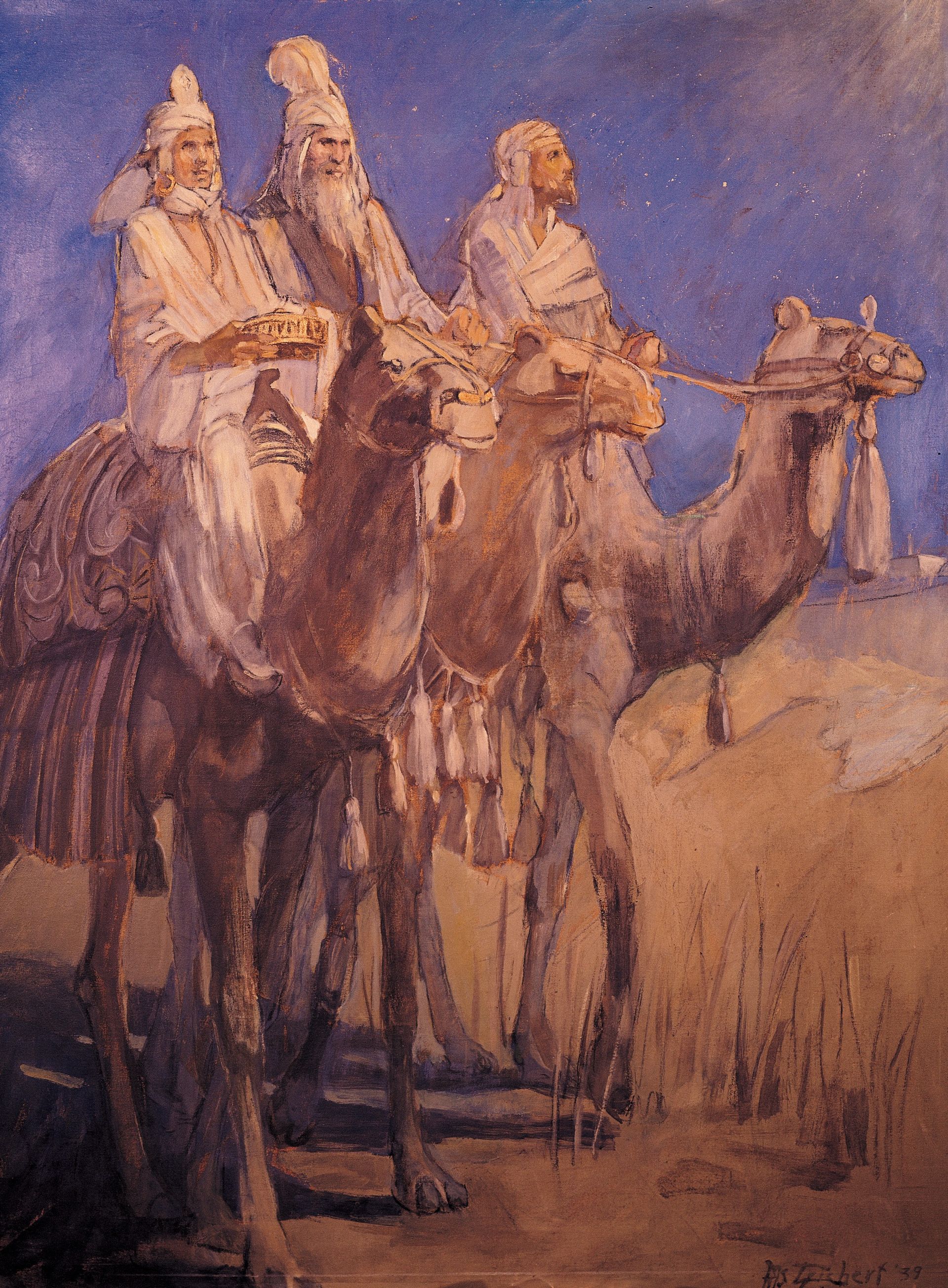 The Wise Men, by Minerva Kohlhepp Teichert (62120); GAK 203; Primary manual 1-78; Primary manual 2-07; Matthew 2:1–12; 3 Nephi 1:21
This image is to be used for Church purposes only. © undefined ipCode 1.