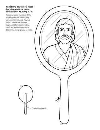 strona z zadaniami: Mogę mieć podobiznę Zbawiciela wyrytą na moim obliczu