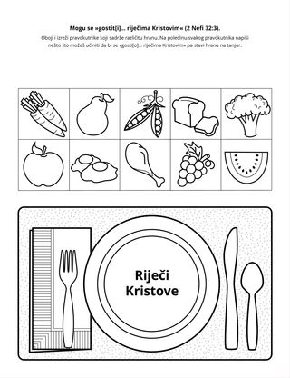 stranica aktivnosti: Mogu »gostit[i] se riječima Kristovim«