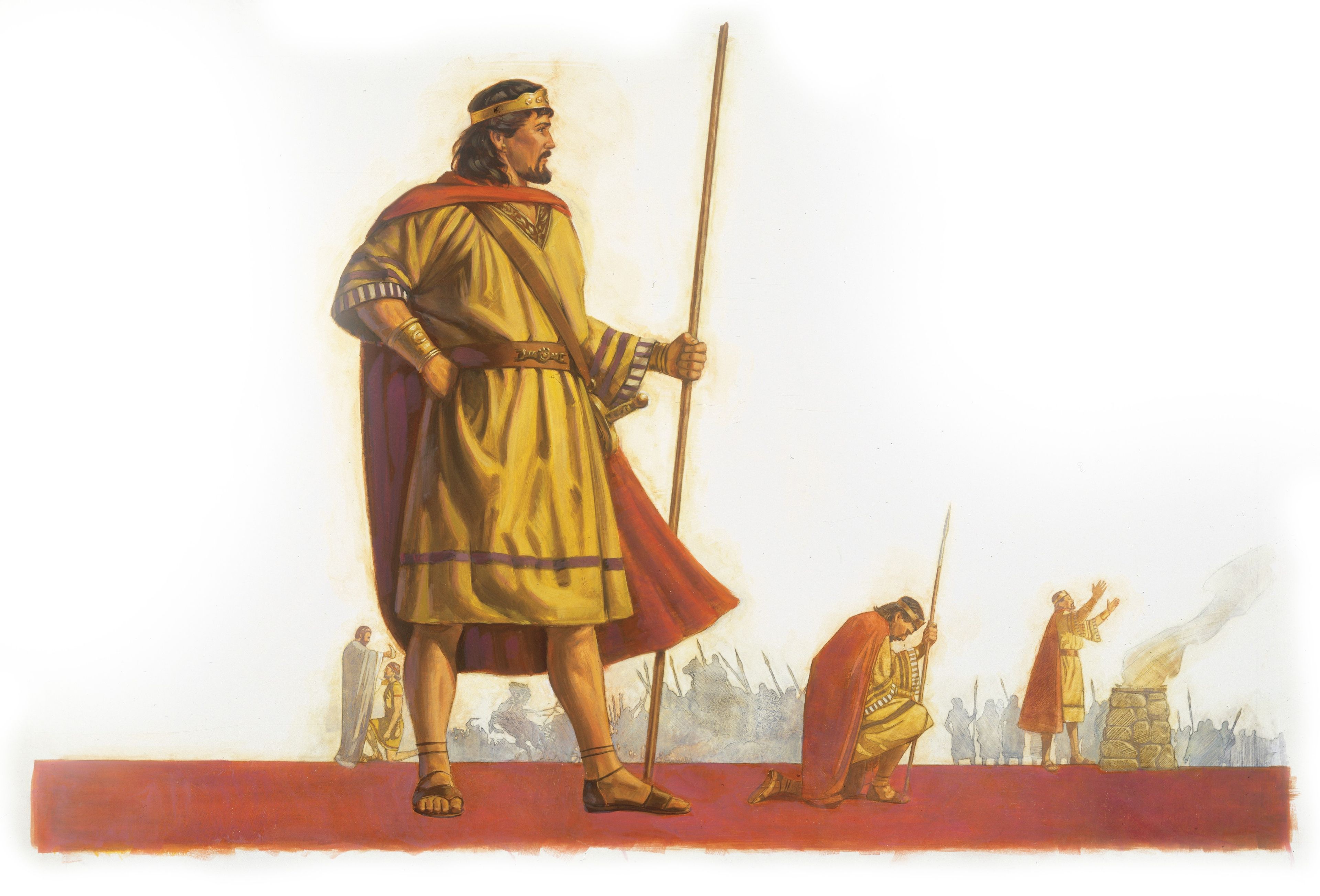 Saul Leading Israel against Their Enemies, by Robert T. Barrett