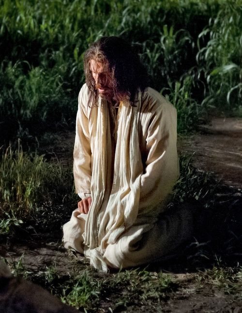 Jesus praying in Gethsemane