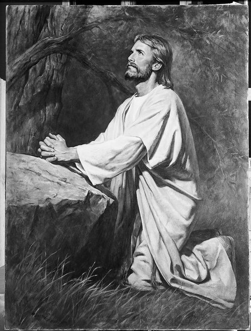 Christ praying in Gethsemane