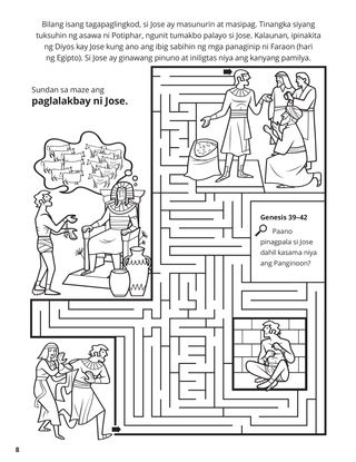 Joseph in Egypt coloring page