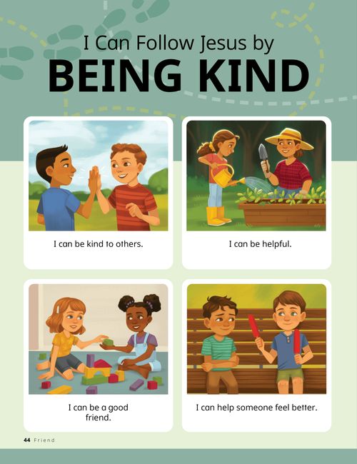 Story PDF with examples of children being kind to each other