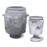 drawing of limestone pots