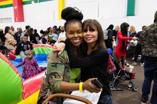 President Johnson Ministers to New Mothers During Chicago Citywide Community Baby Shower