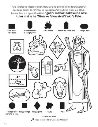 Plagues of Egypt coloring page