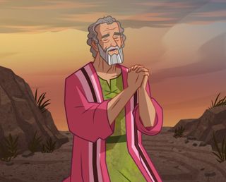 Moses praying