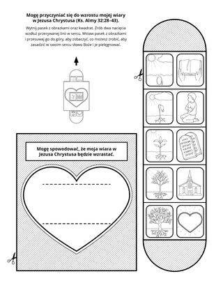 strona z zadaniami: Mogę wierzyć w Jezusa Chrystusa