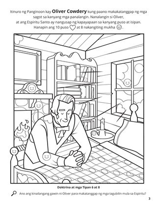 Oliver Received Answers from the Lord coloring page