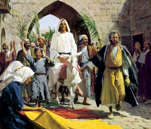 The triumphal entry into Jerusalem