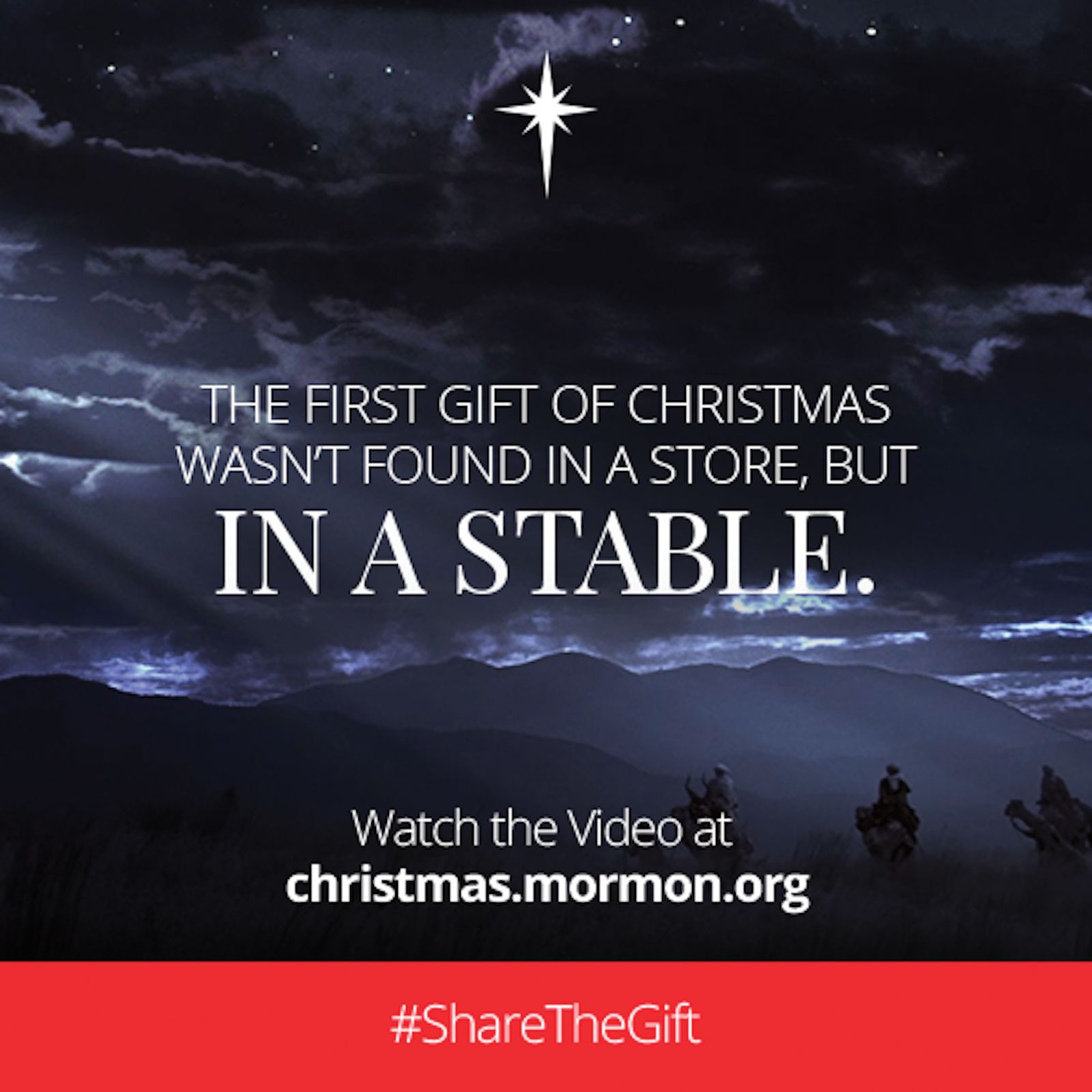 The first gift of Christmas wasn’t found in a store, but in a stable. Watch the video at christmas.mormon.org. #ShareTheGift