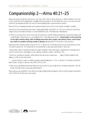 handout, companionship 2