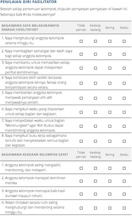 Penilaian Diri Fasilitator