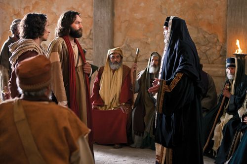 Acts 4:5–21, Peter is questioned by a priest