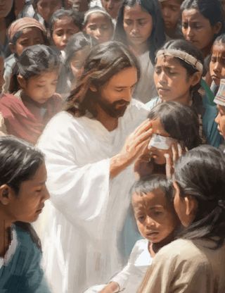 Si Jesucristo na Pinagagaling ang mga Nephita