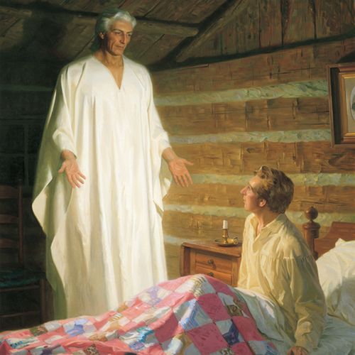 Moroni appearing to Joseph Smith