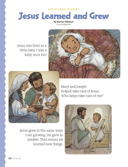 Jesus as a baby and small child