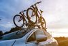 Bikes on top of a car