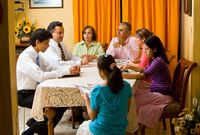 people gathered around a table