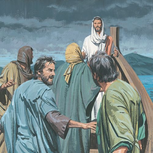 Jesus asks the disciples where their faith is - They wonder that He is able to command the wind and the waves - ch.24-3