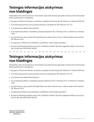 Teisingos informacijos atskyrimas nuo klaidingos