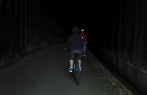 bicycles in tunnel