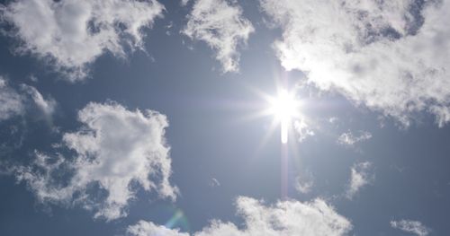 Clouds in a sunny sky