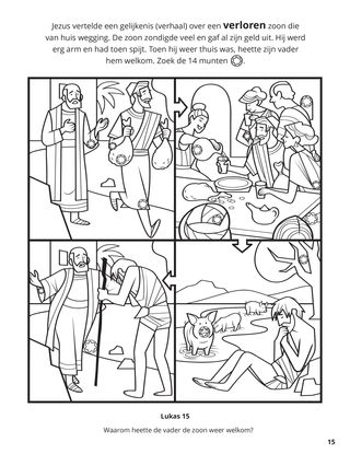 The Prodigal Son coloring page