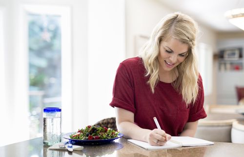 woman writing