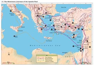 map, eastern Mediterranean