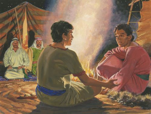 Nephi talking to Sam