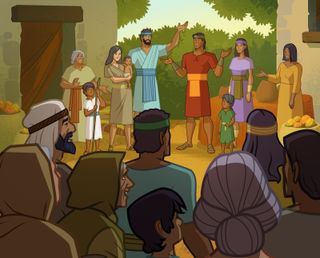 Anti-Nephi-Lehies welcome the poor Zoramites