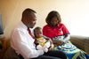 family praying