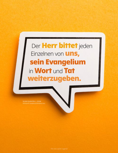 data-Poster mit einem Zitat in einer Sprechblase