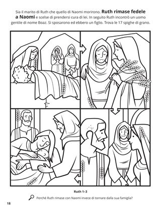 Ruth and Naomi coloring page