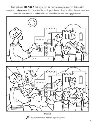 Enoch and the People of Zion coloring page